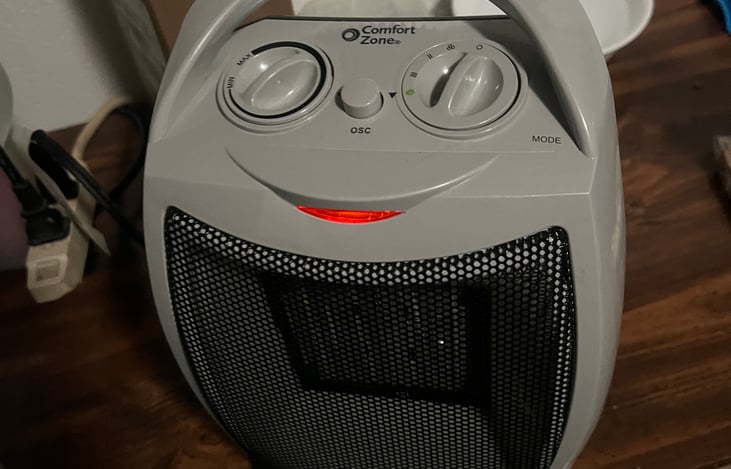 Who doesn’t like space heaters. And this dude has a smile.