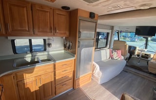 Modern and elegant Fun Bus with driver