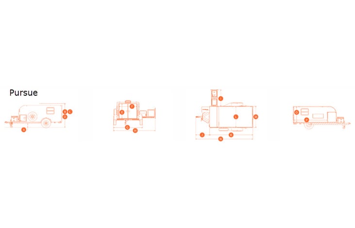 Representative floor plan provided by a trusted RVshare partner.