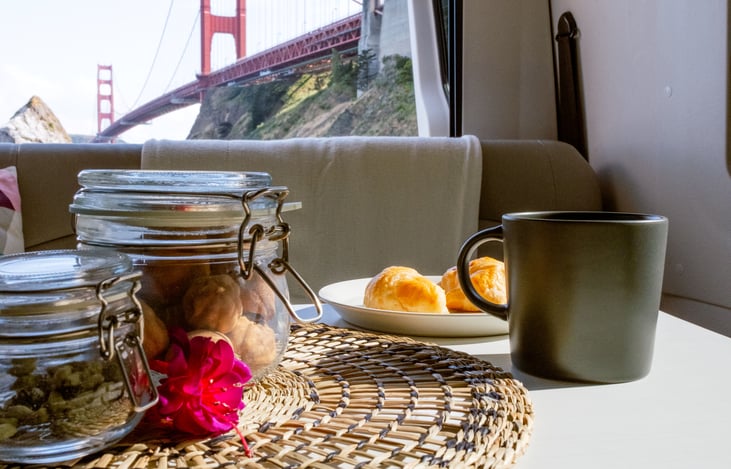 French press and Equator coffee (beloved local roaster) included with rental