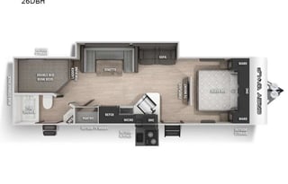 2021 Forest River RV Cherokee Grey Wolf 26DBH