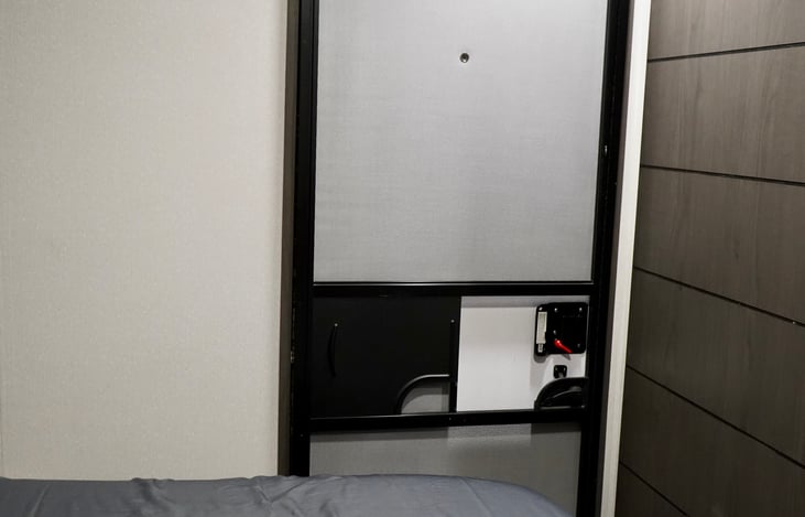 Separate entrance to master bedroom.