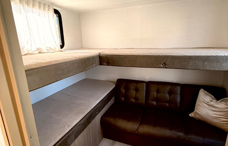 “Bunk Beds - Perfect for the kids & has their own TV.”