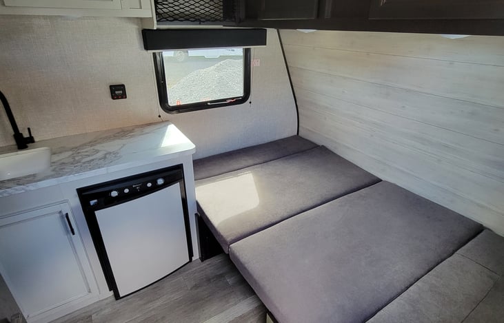 Dinette Converted to sleeping area