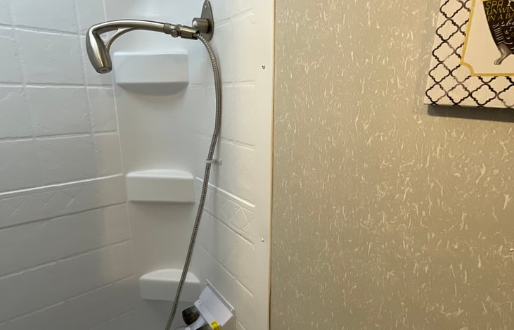 Bathroom shower head upgrade