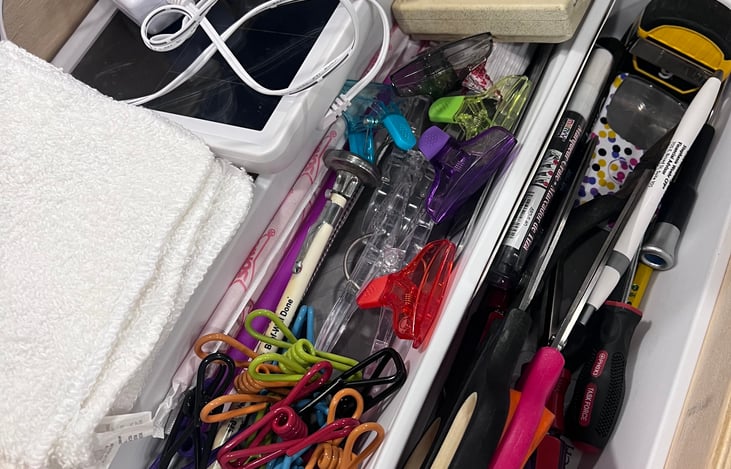 Supplies in kitchen