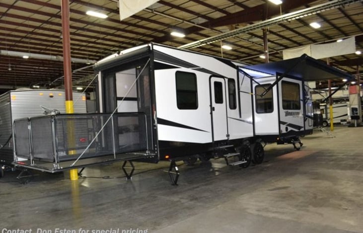 View of patio & all weather doors.