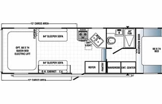 Spacious Tall Ceilings Toy Hauler