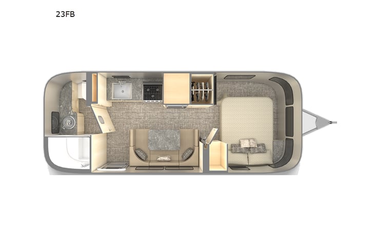 Representative floor plan provided by a trusted RVshare partner.