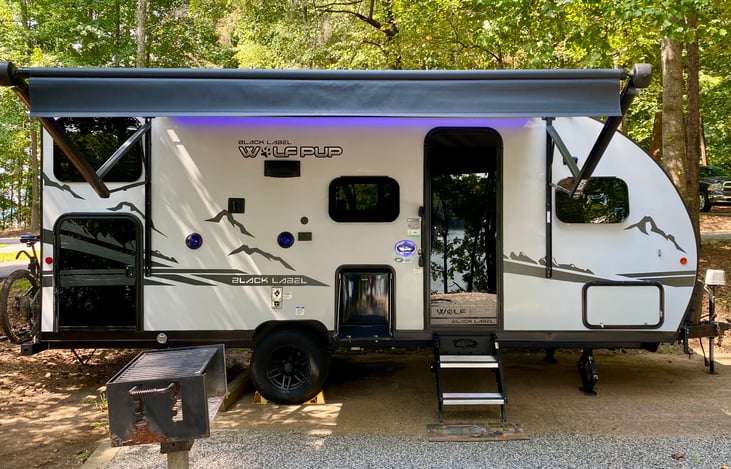 Electric awning and LED lighting.