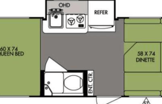 "Suite Pod" 16 Forest River Rpod Sleeps 2