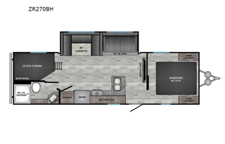 2021 Zinger Lite ZR270BH Travel Trailer RV Rental