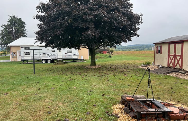 This is our campsite at home