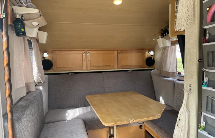 Dining, lounger, and King size bed