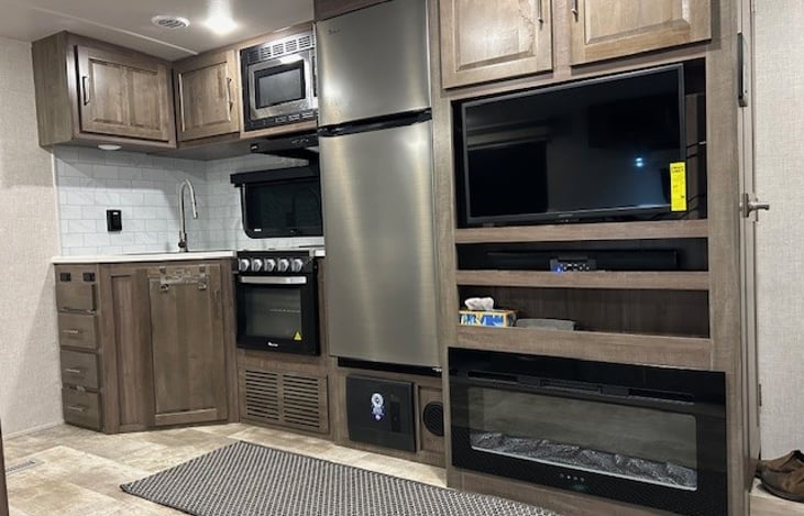 Kitchen and Entertainment Center
