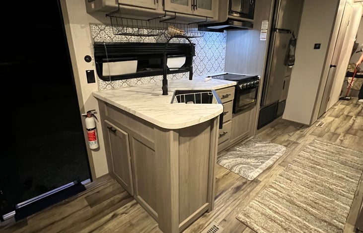 Place carpets on floor.