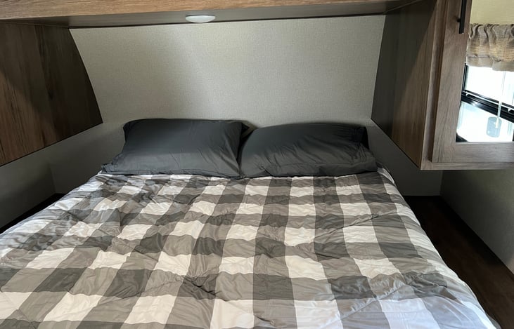 Master bedroom has multiple outlets for charging and double wardrobes for you hang up clothes.