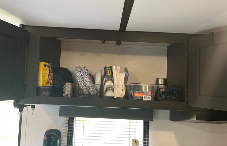 Paper plates, napkins, cups, nightlight