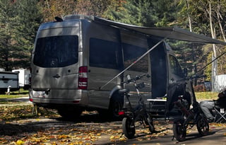 Mama Drives Pets in her Mercedes Motorhome