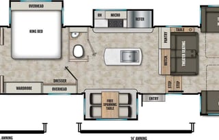Luxury RV Retreat/Sleeps 6 & Spacious Front Living