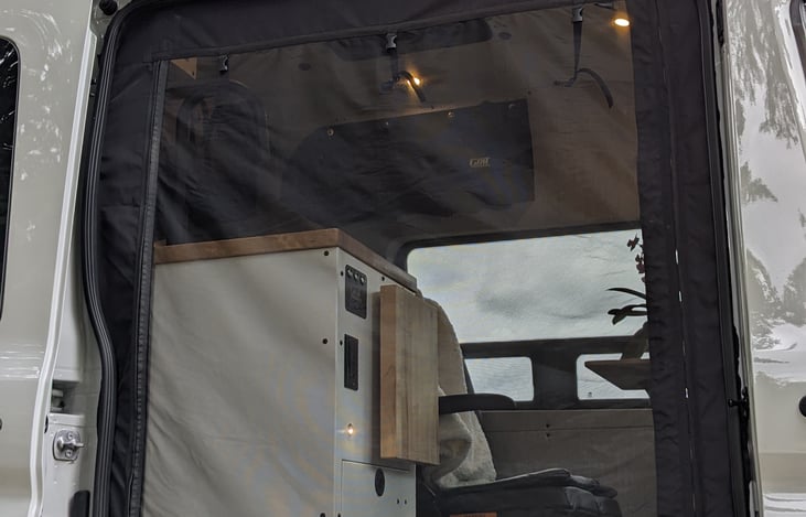 Enjoy fresh air without the bugs—built-in mosquito nets on the side and rear doors keep pesky insects out so you can relax comfortably inside the van.