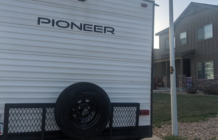 Fold down cargo rack. Great for coolers, generator, gear, or extra table top space.