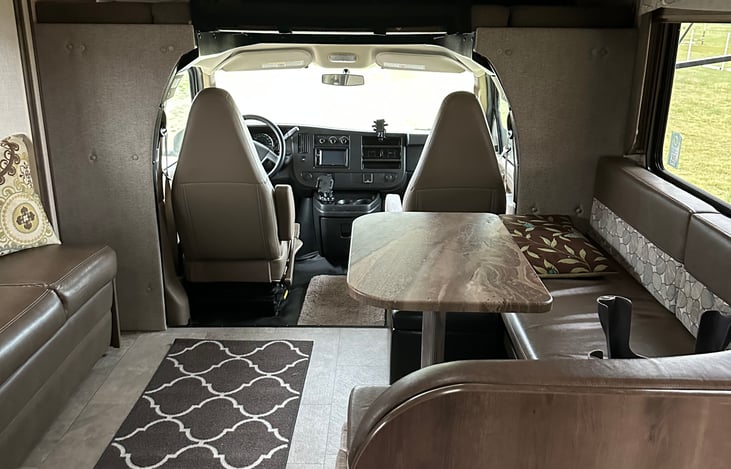 Plenty of room to sit around the table to eat, play games, or just talk.