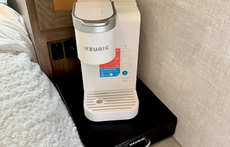 The Keurig coffee maker is a convenient brewing machine that allows you to easily prepare a single cup of coffee at a time.