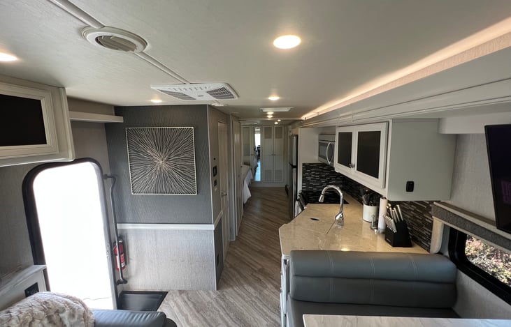 The view from the front recliner and dinette