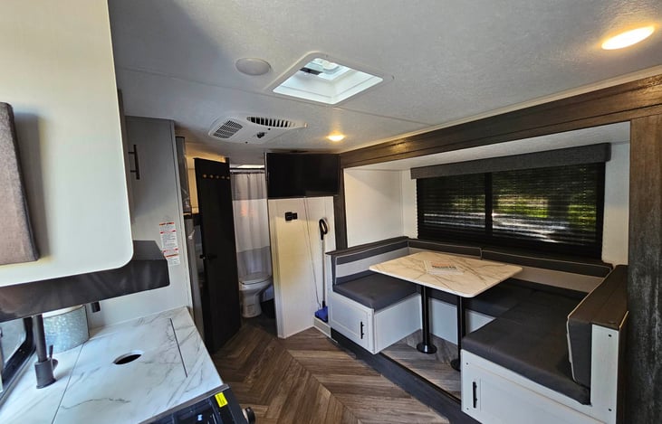 View from the front door. Couch/Master Bed far right, off camera.