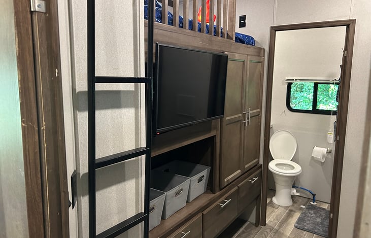 Bunk room with loft bed