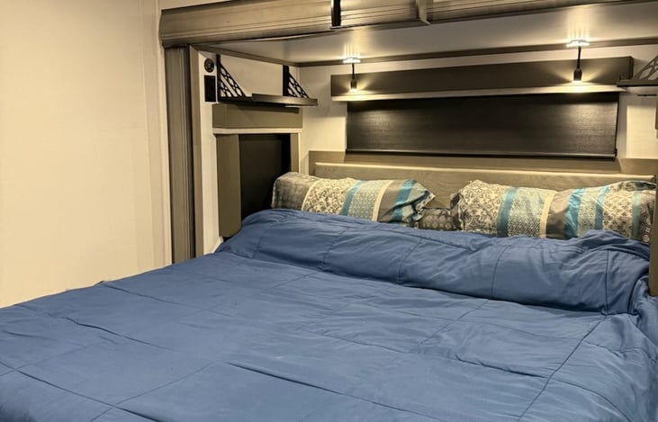 King size bed - bedroom