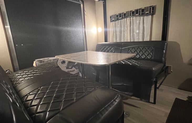Second dinette table in back.