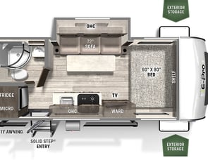 Forest River RV Flagstaff E-Pro 19FBS