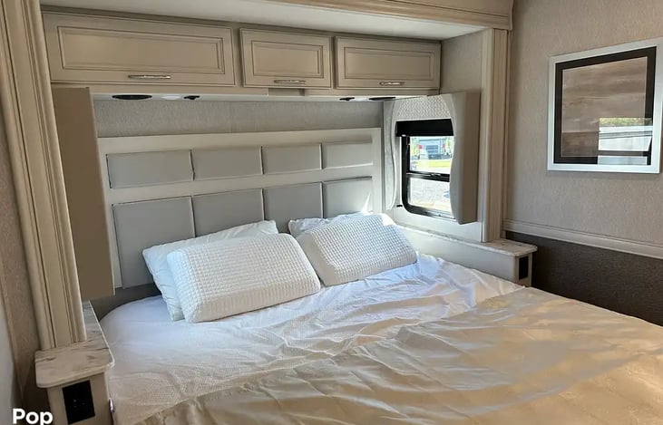 Master Bedroom with door and full bathroom for privacy