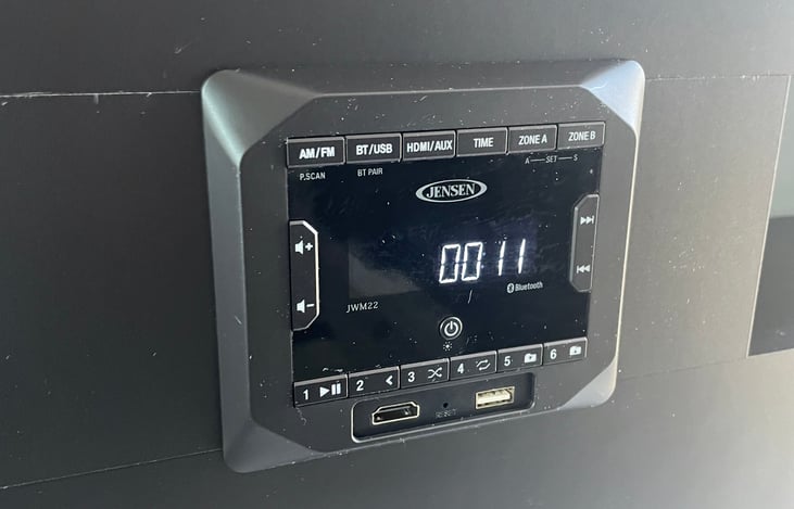 Stereo system that also allows for outdoor stereo.