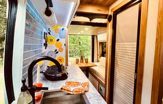 Camper Van Seats & Sleeps 4