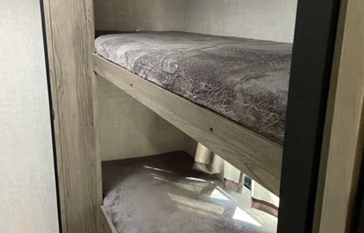 Large bunk area in rear bedroom.