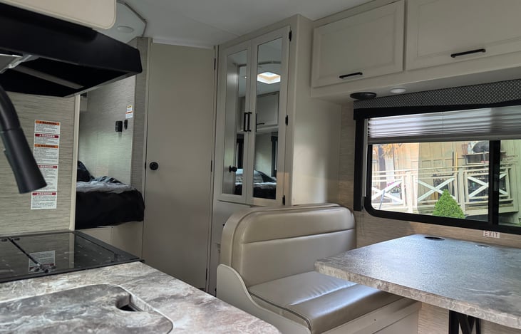 Kitchenette and storage closet