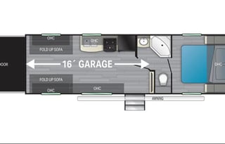 2022 Heartland Pioneer RG26 Toy Hauler Rental