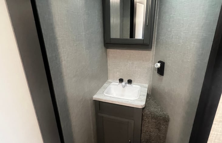 1/2 bath in bunk room