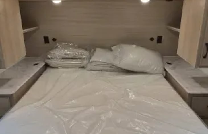 Bedroom 3 Private Queen bed It will come with a very nice topper no pillows or Linens  included but can add as a addon if needed. This room has access door to outside and Bathroom