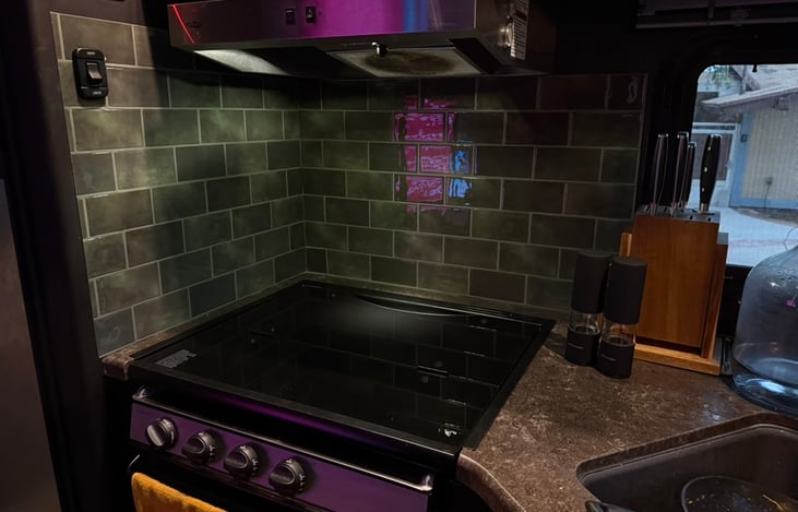 Full kitchen setup for late-night bites or fueling up before another unforgettable night.