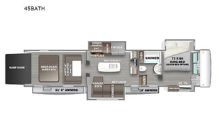 2023 Fifth Wheel RiverStone 45BATH DELIVERY ONLY