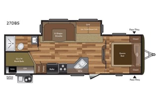 2017 Keystone Hideout Bunkhouse 27DBS