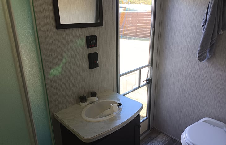 Inside view from the bathroom