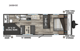 2022 KZ Sportsmen SE 260BHSE