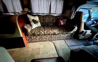 Enjoy the sunsets in a pet-friendly Cowboy Camper!