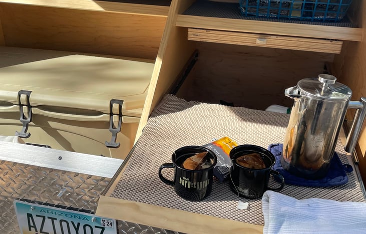 Coffee and compliments inclulded