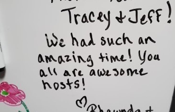 Message from our amazing guests!